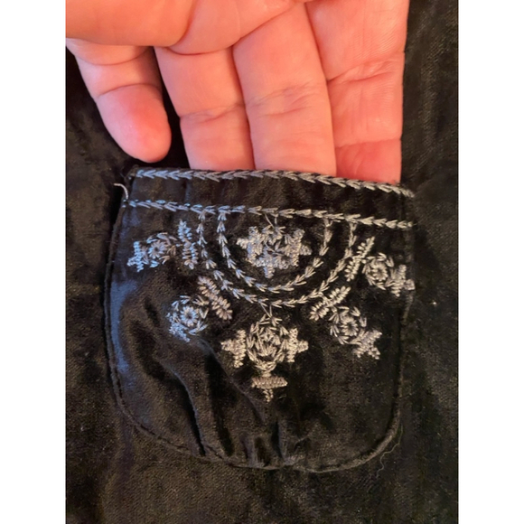 Girls Zara Dress 3-4Y Black Silver faux velvet - Picture 5 of 8